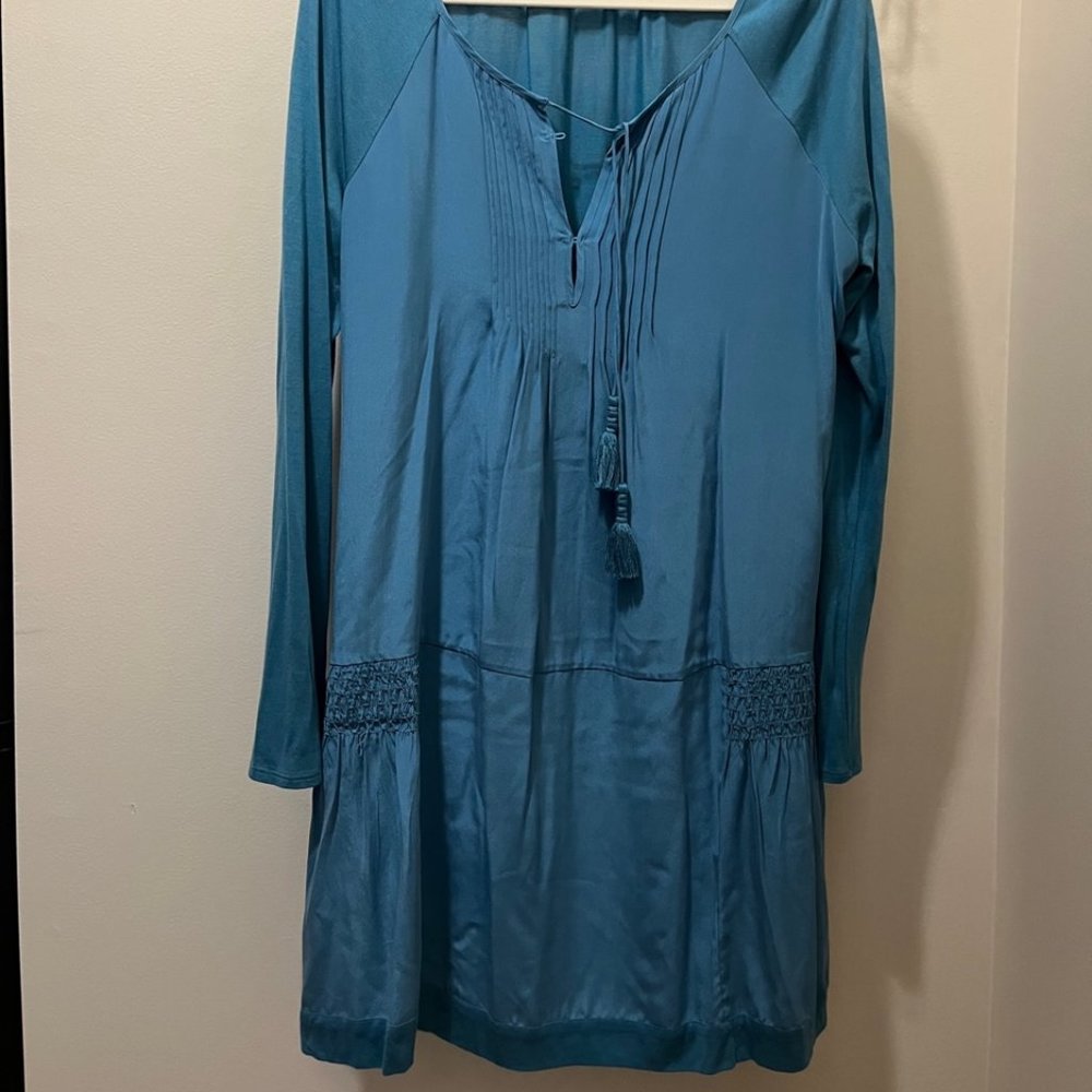 Calypso St Barth | Kerr Shift Tunic Silk Dress | Large